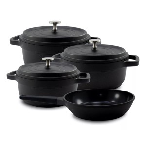 JOGO DE CAÇAROLA DE ALUMINIO CERAMICO 7PCS