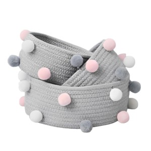 CESTO PORTA TRECO DE TECIDO 27CM