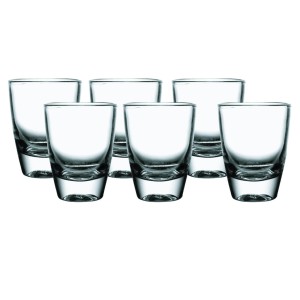 JOGO COPO DOSE DE VIDRO 6PCS 30ML