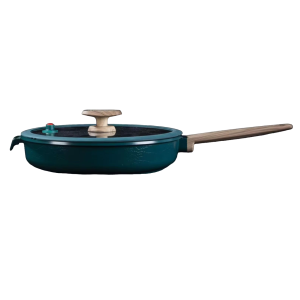 FRIGIDEIRA DE ALUMINIO CERAMICO COM TAMPA 24CM CROC