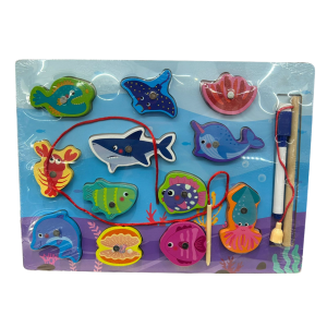 JOGO DE MESA PESCA MAGNETICA MDF