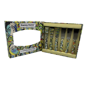 JOGO FACA MANTEIGA DE INOX CABO CERAMICO 6PCS