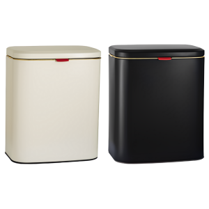 LIXEIRA DE PIA ESMALTADA DE INOX 4L