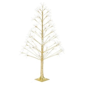 ARVORE NATALINA FIO DE COBRE LUZ QUENTE 110V 1,5M
