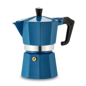 CAFETEIRA ITALIANA DE ALUMINIO 6 XICARAS NAVY