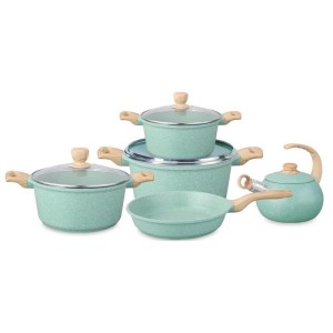 JOGO DE PANELAS DE ALUMINIO CERAMICO 5PCS