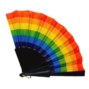 LEQUE DE PLASTICO ARCOIRIS 43CM