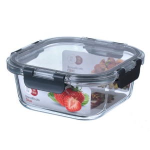 POTE DE VIDRO COM TAMPA 800ML