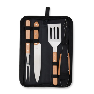 KIT CHURRASCO MALETA DE INOX