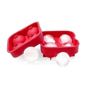 FORMA DE GELO SILICONE 4 ESFERAS