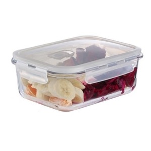 POTE DE VIDRO COM TAMPA 550ML