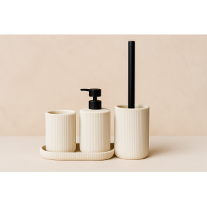 JOGO DE BANHEIRO DE RESINA 4PCS