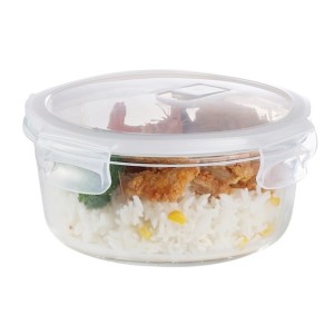 POTE DE VIDRO COM TAMPA 350ML