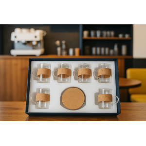 JOGO DE XICARA DE VIDRO 12PCS 200ML