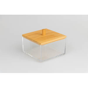 ORGANIZADOR DE COSMETICOS DE BAMBU 10CM