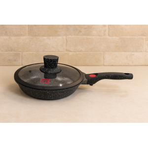 FRIGIDEIRA DE ALUMINIO 22CM CERAMICO COM TAMPA DE SILICONE REMOVIVEL