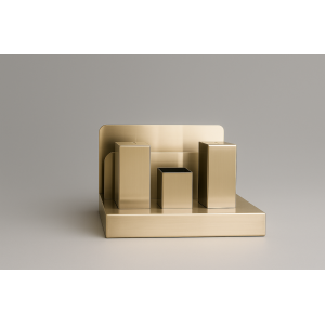 JOGO DE SALEIRO DE INOX ESCOVADO