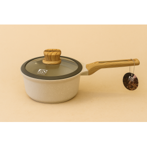 PANELA DE ALUMINIO 18CM CERAMICO COM TAMPA DE VIDRO