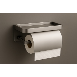 PORTA PAPEL HIGIENICO DE ALUMINIO 18X10X8CM