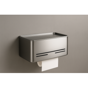 PORTA PAPEL HIGIENICO DE ALUMINIO 20X12X12CM