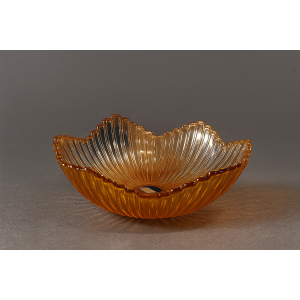 FRUTEIRA DE VIDRO AMBAR 30CM