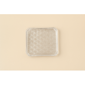 PIRES DE VIDRO ESTILO JAPONES QUADRADO 8X8CM