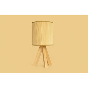 ABAJUR DE MESA DE BAMBU 36X20CM