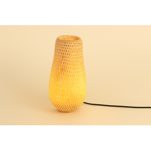 LUMINARIA DE MESA LED BAMBU 38X23CM 110V