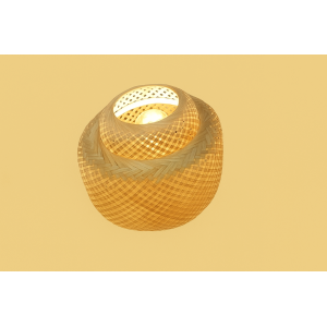 LUMINARIA DE MESA LED BAMBU 28X30CM 110V