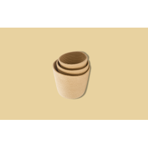 CONJUNTO DE VASO DE ALGODAO 3PCS