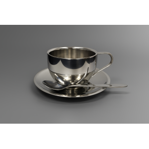 CJ DE XICARA DE INOX 180ML 3PCS