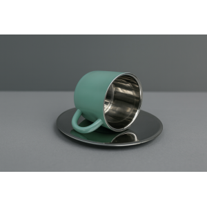 CJ DE XICARAS E PIRES DE INOX 60ML