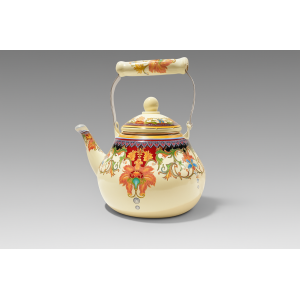 CHALEIRA ESMALTADA 2.5L CREME