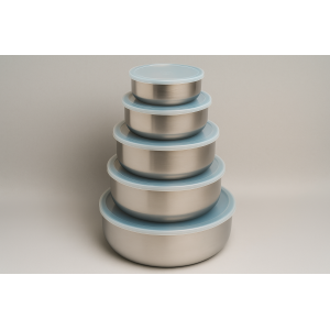 JOGO DE POTE DE INOX 5PCS