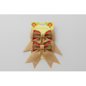 LAÇO DECORADO NATALINO 20CM