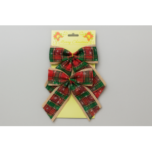 LAÇO NATALINO 2 PCS 20CM