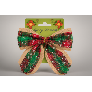 LAÇO DECORADO NATALINO 25CM