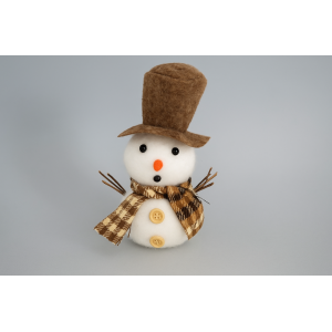 ENFEITE DE NATAL BONECO DE NEVE 17CM