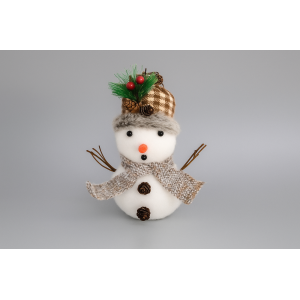 ENFEITE DE NATAL BONECO DE NEVE 18.5CM