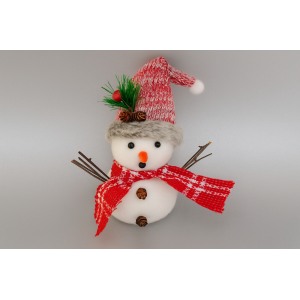 ENFEITE DE NATAL BONECO DE NEVE 19CM