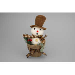 ENFEITE DE NATAL BONECO DE NEVE 23CM