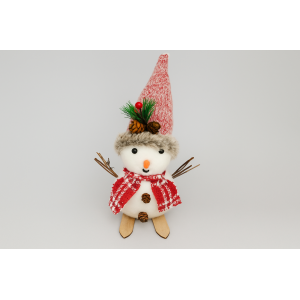 ENFEITE DE NATAL BONECO DE NEVE 20CM