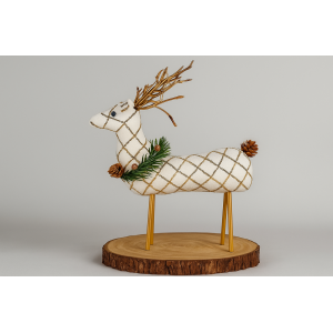 RENA NATALINA BRANCA CAMURÇA 32CM