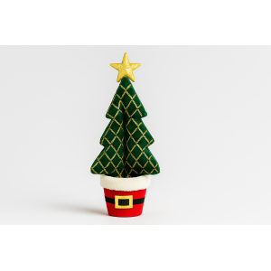 ARVORE NATALINO DE CAMURÇA VERDE 36CM