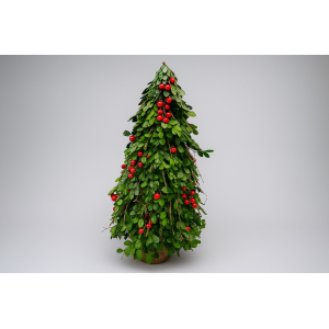 ARVORE DE NATAL FOLHA REAL 45CM