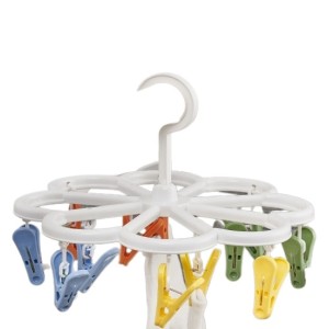 VARAL REDONDO DE PLASTICO 12 PRENDEDORES