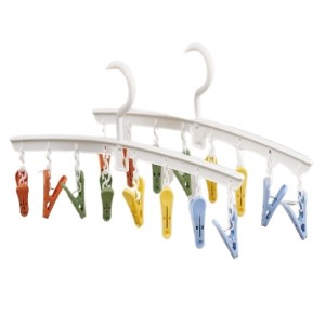 VARAL DE PLASTICO 8 PRENDEDORES