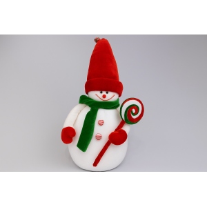 BONECO DE NEVE DE CAMURÇA 32CM