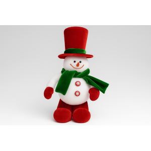 BONECO DE NEVE DE CAMURÇA 30CM