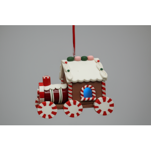 PENDENTE NATALINO TREM DE BISCOITO 8CM